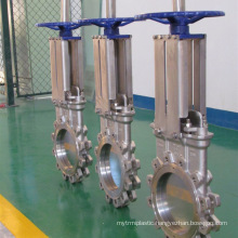 China made low price high quality manual API natural gas knife gate valve with lever